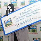 lottery winner scream mask